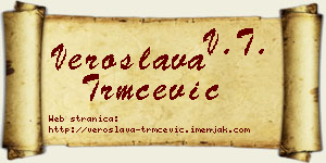 Veroslava Trmčević vizit kartica